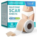 Silikon Narbenpflaster 1,6'×120' - Medizinisches Silikon zur Behandlung von OP-Narben, Keloiden, Akne, Verbrennungen - Zuschneidbar, Wiederverwendbar & Atmungsaktiv