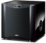 Yamaha NS-SW200 Front Firing-Subwoofer mit patentiertem Twisted Flare Port Bassreflexrohr klavierlack schwarz