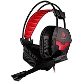 Sades In-Ear-Gaming-Kopfhörer schwarz schwarz/red