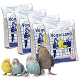 25 kg Vogelsand Naturweiss mit Kalk u. Anis (5 x 5 kg) hygienisch + keimfrei in Bester Qualität