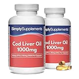 Lebertran 1000mg - 360 Kapseln - Versorgung von bis zu 1 Jahr - SimplySupplements