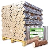 500kg Palette 50x10kg Nestro Hartholzbriketts Buche Eiche Brenn Kamin Ofen Heiz Holz Gluthalter Brennholz Premium Öko Holzbriketts | Energie Kienbacher