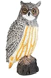 mgc24® Waldohreule Hedwig - Gartendeko Tierfigur Taubenschreck Vogelabwehr