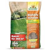 Neudorff RasenDünger Moos- & UnkrautStopp – Rasendünger mit Eisen und Kalium sorgt für einen dichten, grünen Rasen ohne Moos und Unkraut, 18 kg für 360 m²