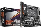 GIGABYTE B550M AORUS Elite Mainboard – AMD Ryzen 5000 CPUs, 5+3 Phasen VRM, bis zu 4733 MHz DDR4, 1xPCIe 4.0 + 1xPCIe 3.0 M.2, 1GbE LAN, USB 3.2 Gen 1