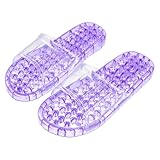 LRXIYODE Unisex Fußmassage Slipper mit Rutschfester Sohle Wasserfeste Duschschuhe für Entspannende Fußpflege für Zuhause und Wellness