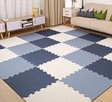 HONLONE Puzzlematte 18 Teile Spielmatte Krabbelmatten Spielteppich Schutzmatten, Schadstofffrei, geruchlos, für Baby Kinder 1,8x0,9m/5.9x2.9ft