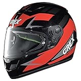 Grex Integralhelm G6.1 Wry Metal Black Red, TG. L