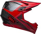 BELL Full-9 Vollvisier-Fahrradhelm für Erwachsene, Hound matt/glänzend, Purpurrot/Schwarz/Weiß (2019), Größe L (57-59 cm)
