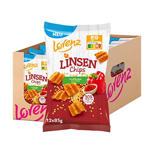 Lorenz Snack World Linsen Chips Paprika, 12er Pack (12 x 85g)