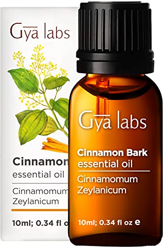 Gya Labs Ätherisches Zimtrindenöl (10 ml) – würziger, süßer Duft