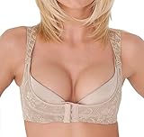 Boolavard Dirndl Push-Up/Büstenhebe Beige & Schwarz (S, Beige)