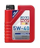 LIQUI MOLY Nachfüll-Öl 5W-40 | 1 L | Synthesetechnologie Motoröl | Art.-Nr.: 1305, farblos