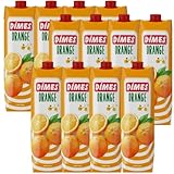 DIMES Orange Fruchtsaftgetränk – 1 L Flasche | Mindestens 25 % Fruchtanteil, 12 Er