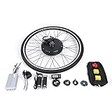 DIFU Ebike Nachrüstsatz E-Bike Umbausatz Kit 28 Zoll 36V 500W Fahrrad Vorderrad Conversion Set mit LCD Display