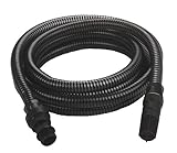 Original Einhell Saugschlauch 4 m (Pumpen-Zubehör, für Einhell Pumpen, Hauswasserwerke & -automaten, Länge 4 m, Ø 25 mm, inkl. Adapter, Doppelnippel, Rückschlagventil)