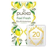 Pukka | Bio-Kräutertee „Feel Fresh“ | Bio-Zitronen, Süßfenchelsamen und Tulsiblätter | Fühle die Frische | 1er Pack | 20 Teebeutel
