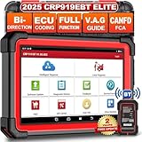 LAUNCH X431 CRP919E BT obd2 diagnosegerät für alle Fahrzeuge,LAUNCH diagnosegerät Auto mit OE-Level Alle System Diagnose,37+ Reset,kfz Tester für Active Test,CANFD, ECU-Kodierung,V.A.G-geführte,FCA