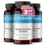 Rosskastanienextrakt Kapseln – 300 Stück hochdosiert mit 250 mg von BIOHERBA PZN 18216947
