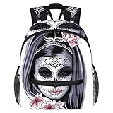 Niedlicher Kleinkind-Rucksack – Fliegende Papageien und Blumen, moderne Kindertasche für Vorschule, Schule, Mädchen und kleine Kinder, Mehrfarbig 8, 25.4x10x30 CM/10x4x12 in