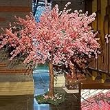 Sohodoo Handgemachter künstlicher Kirschblütenbaum, rosa Pfirsichbaum, Simulationspflanzen, Wunschbaum, künstliche Seidenblume for Büro, Schlafzimmer, Wohnzimmer, Party, Hochzeitsdekor(1.2mx1m)