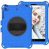 Tablet-Schutz Compatible with Kinderkiste Compatible with iPad Mini 5 4 3 2 1, Leicht- und Ganzkörper-stoßfester EVA-Gehäusedeckel mit eingebautem faltbarem Kickstand und Griff-Griff-Robuster Hochleis