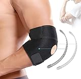 Ellenbogen Bandage Einstellbar - Tennisarm Bandage - Bandage Ellenbogen für Links/Rechts - Ellenbogenstütze mit Klettverschluss für Kraftsport