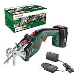 Bosch Home and Garden Bosch Akku-Gartensäge/Säbelsäge/Reciprosäge Keo (1 Akku 2,0 Ah, 18-Volt-System, Schneidekapazität 80 mm, mit Schweizer Präzisionssägeblatt für Holz, im Karton)