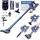 Sommertal Akku Staubsauger VARIO150 | 3in1 Gerät | 3-Stufen Turbosauger mit 45min Laufzeit und Schnellladen | für 300m² | Teppich Hartböden Tierhaare | LED Akkustaubsauger Stabstaubsauger | Kabellos