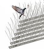 AOKKR Taubenabwehr, Vogelabwehr Spikes 13,2 Meter, Taubenschutz & Vogelschutz Spikes aus Edelstahl 304, Effektiver Vogel- und Taubenschreck für Dachrinne, Balkon, Dach, Fenster