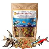 Centra24 Premium Fischfutter 1L, Futter-Flakes, Flocken - Hauptfuttermittel für alle Zierfische mit Vitaminen ohne Konservierungsstoffe, Aquarium, Süßwasserfisch