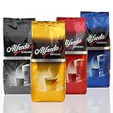 Aktion-Bundle Alfredo Espresso mit allen Sorten 4 x 1000g