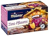 Meßmer Zimt Pflaume | Früchtetee mit Zimt und Pflaume-Zimt-Aroma | 20 Teebeutel | Vegan | Glutenfrei | Laktosefrei