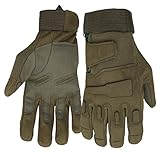 Herren Outdoor-Handschuhe Full Finger Military Tactical Handschuhe Anti-Rutsch Verschleißbeständige Fahrrad-Radfahren Motorrad-Handschuhe (Army Green, XL)