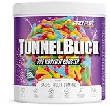 Pre-Workout-Booster SAURE FRUCHTGUMMIS 440g - unglaublich lecker - TUNNELBLICK Trainingsbooster mit Citrullin, Arginin, Taurin, Koffein, Guarana und Magnesium - optimal hochdosiert - 100% vegan