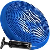 Retoo Ballsitzkissen mit Pumpe, 34cm Durchmesser, Balancekissen, Orthopädisches Sitzballkissen, Luftkissen, Pad, Sitzkissen, Bürostuhl, Balance Kissen für Core, Yoga