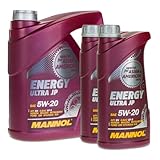 4 + 2 (6 Liter), MANNOL ENERGY ULTRA 5W-20 WSS-M2C MOTORÖL
