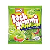 nimm2 Lachgummi Apfellinge – 1 x 225g – Saure Fruchtgummis mit Fruchtsaft und Vitaminen