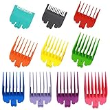 YUTOU Aufschiebekämme für Schermaschine, 10 Stück Haar Clipper Guide Limit Kamm Set - 1,5mm bis 25mm Haarschneider Aufsätze für Wahl Haarschneidemaschinen/Trimmer für Friseur Salon Werkzeug