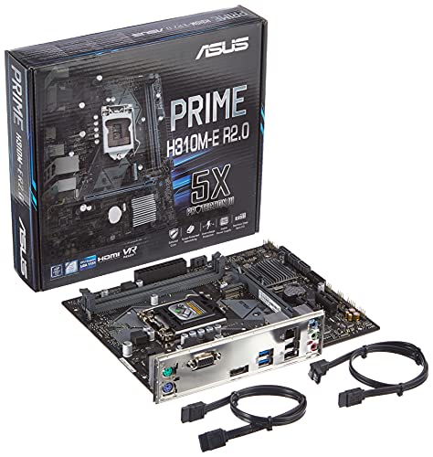 ASUS Prime H310M-E R2.0 Intel H310 Micro ATX DDR4 Motherboard (LGA1151, USB 3.1)