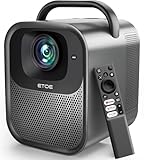 ETOE Beamer 4K Heimkino [Google TV Lizenziertem mit Netflix], Outdoor Portable Projektor 1000ANSI Full HD 1080P Native, Seal Pro Smart Beamer für Handy, Bluetooth, Dolby Audio, Autofokus, 200 Zoll