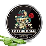 Tattoo Creme,Natürliche Feuchtigkeits Tattoo Pflege Creme,Tattoo Aftercare Butter für Old New Tattoo Moisturiser Brightener, Reinforced Tattoo Colours, Promotes Healing Tattoo Care Cream Balm1.06oz
