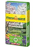 Floragard Florahum Pflanzerde 70 L • Universalerde • für Blumenbeete, Stauden, Sträucher, Gehölze und andere Gartenpflanzen • mit Tongranulat und dem Naturdünger Guano