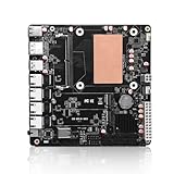 MNBOXCONET N355 NAS Mainboard DDR5 Low Power, 6×SATA3.0 Mini ITX Motherboard, Firewall Computer Board Dual M.2 2280 NVMe(PCle3.0 x1), Barebone, 4 x 2.5GBE LAN, Type C, SPK/MIC