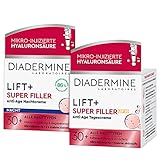 DIADERMINE LIFT+ Nachtpflege SUPER FILLER Nachtcreme Faltenfüllende Anti-Age Pflege + Tagespflege SUPER FILLER Tagescreme LSF30, 1er Pack