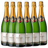 Bouvet Excellence Crémant de Loire Brut - Klassische Flaschengärung – Chenin Blanc Chardonnay – Cremant Ideal als Geschenk - 6 x 0.75 L