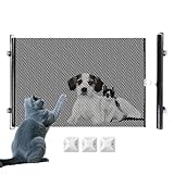 Treppenschutzgitter & Türschutzgitter Ausziehbar | 22.83x 49.21 Zoll Absperrnetz Hund | Tragbares Laufgitter Vielseitige Barrierepaneele Wohnzimmer Küche Flur Terrasse Balkon Kamin Türrahmen Im Außen