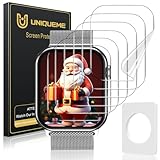 UniqueMe für Apple Watch 41 mm Series 9/8/7 Schutzfolie, 6 Stück Flexible TPU Folie, Maximale Abdeckung Selbstheilung Displayschutz Folie für iWatch 41 mm