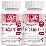 Cestfilo Liposomales Astaxanthin Ergänzungsmittel 24 mg, Maximale Absorption, natürliches Antioxidans, Glutenfrei, Gentechnikfrei (120 Stück (2er-pack))