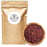 SIVIFOOD Berberitzen 1kg - getrocknete Berberitzen-Beeren in Premium Qualität - vegan und naturbelassen fettarm naturell Sauerdorn Zereshk Berberitze Berberis getrocknet Trockenobst dried barberries